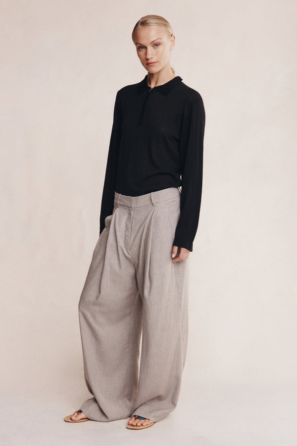 MORRIE PANT - GREY MARLE
