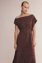 GAIA DRESS - CHOCOLATE