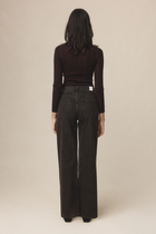 WIDE LEG JEAN - TOBACCO