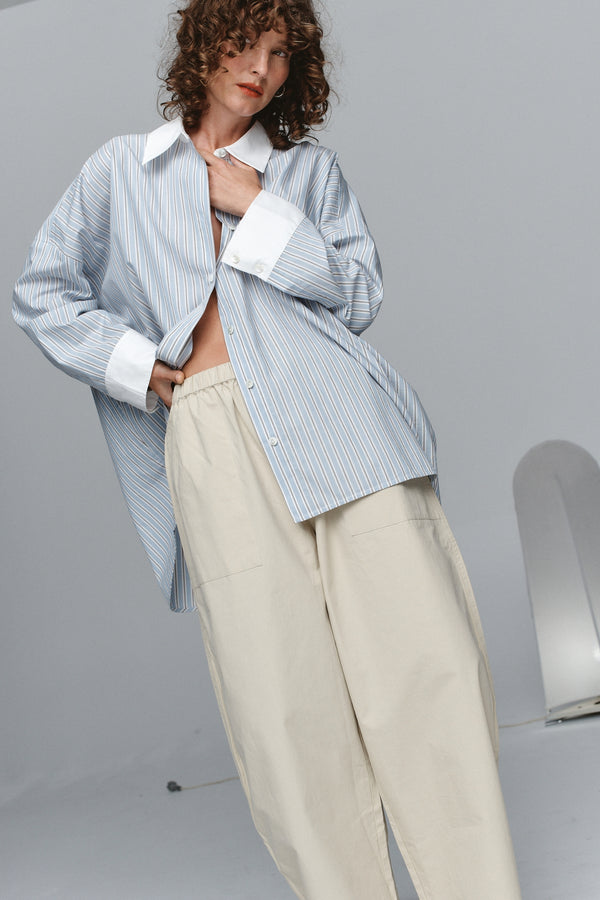 EDIE SHIRT - BLEU STRIPE