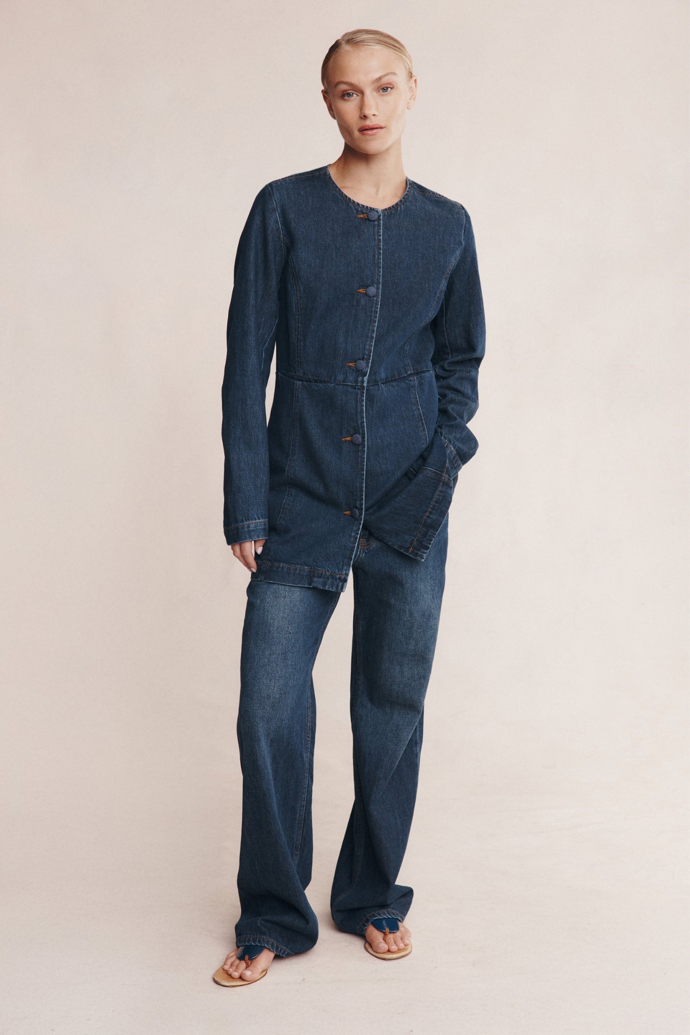 RIANA JACKET - DARK WASH