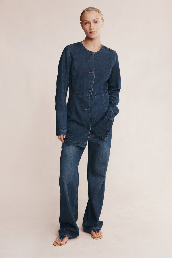 RIANA JACKET - DARK WASH