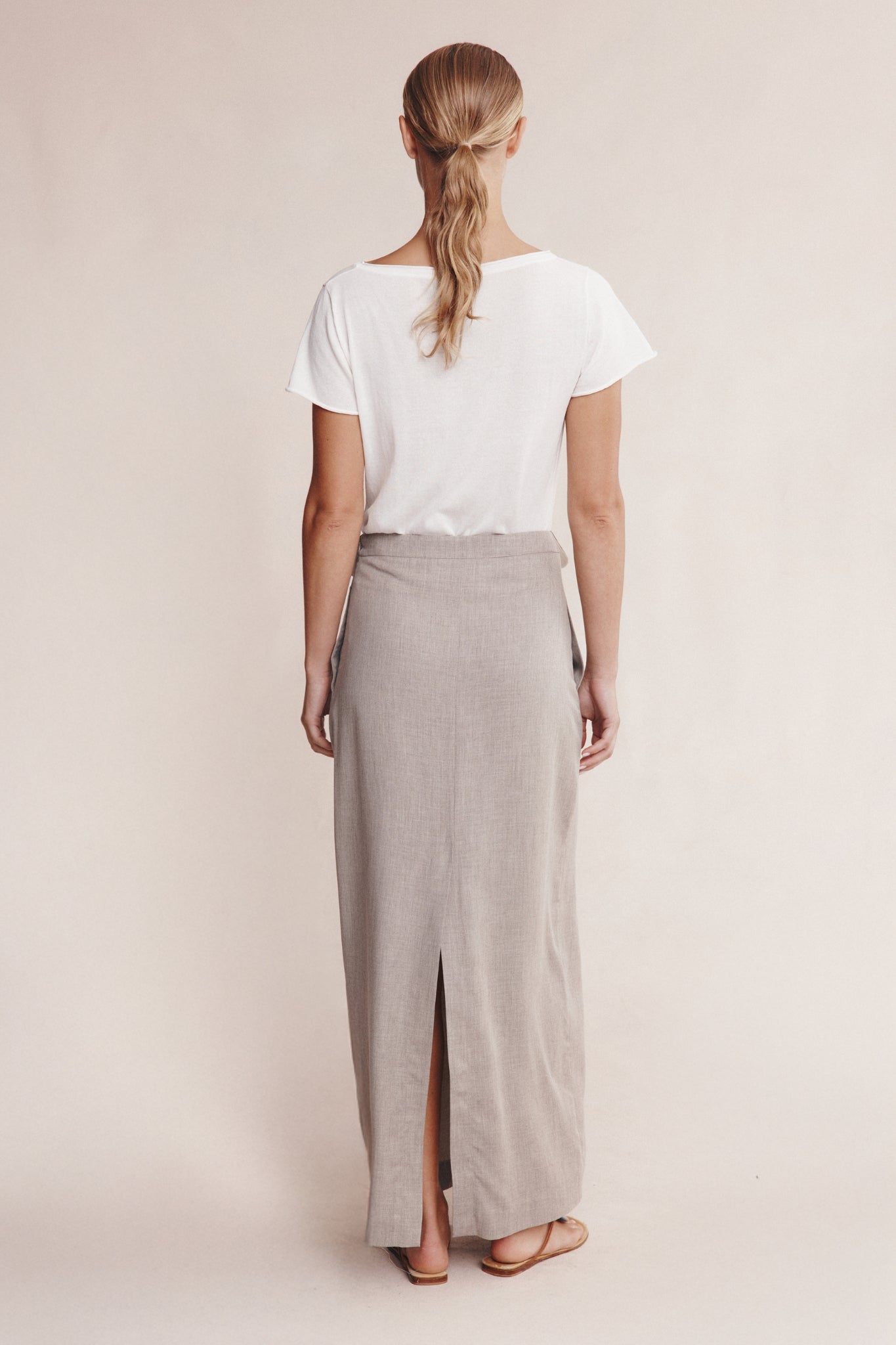 BECA SKIRT - GREY MARLE