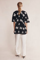 LIBERTY SHORT SLEEVE SHIRT - RICE FLOWER