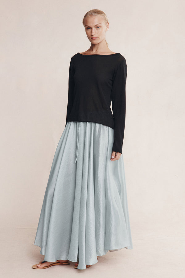 JILL KNIT TOP - BLACK