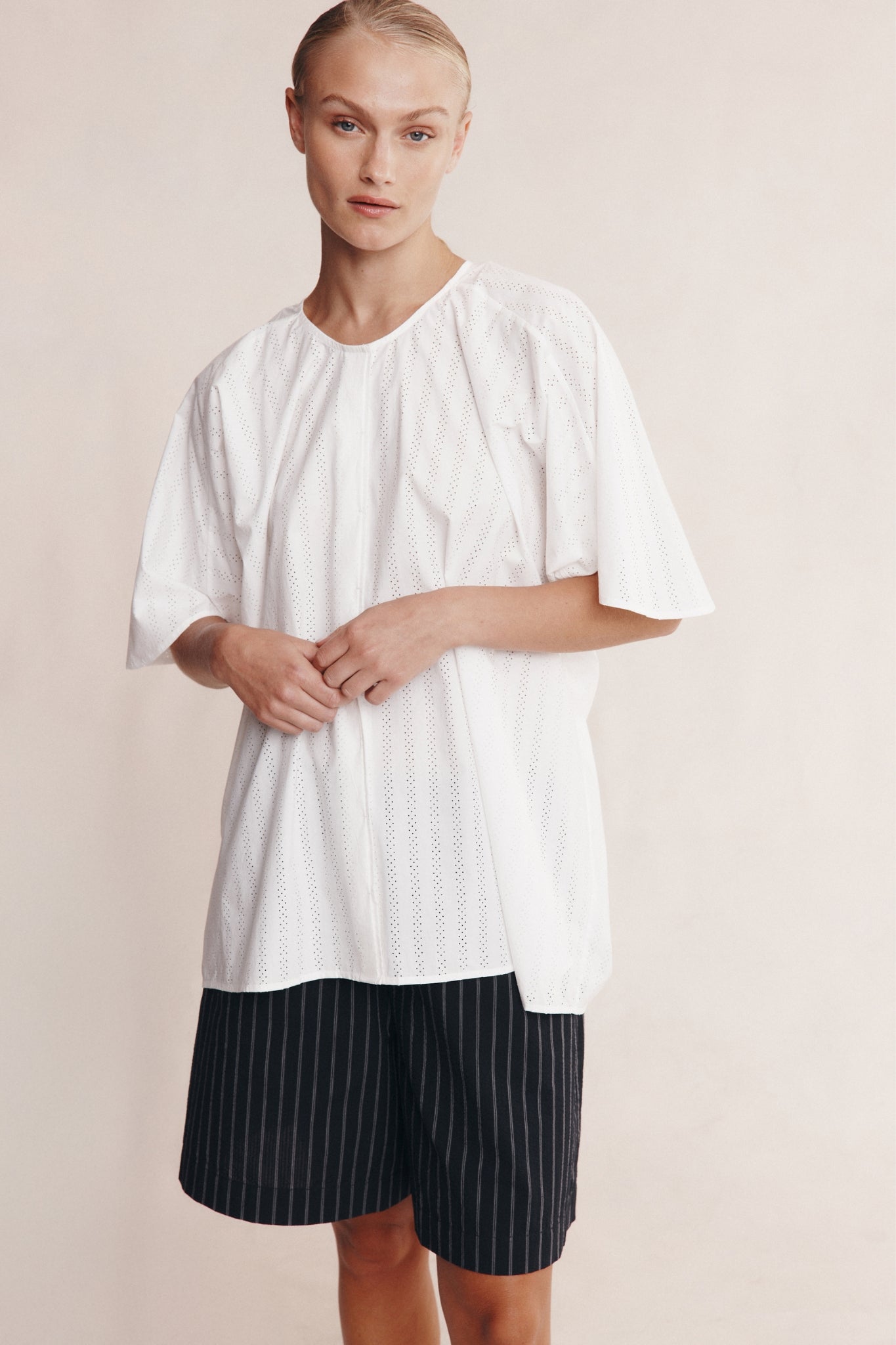 LIBERTY SHORT SLEEVE SHIRT - IVORY