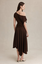 INEZ DRESS - CHOCOLATE