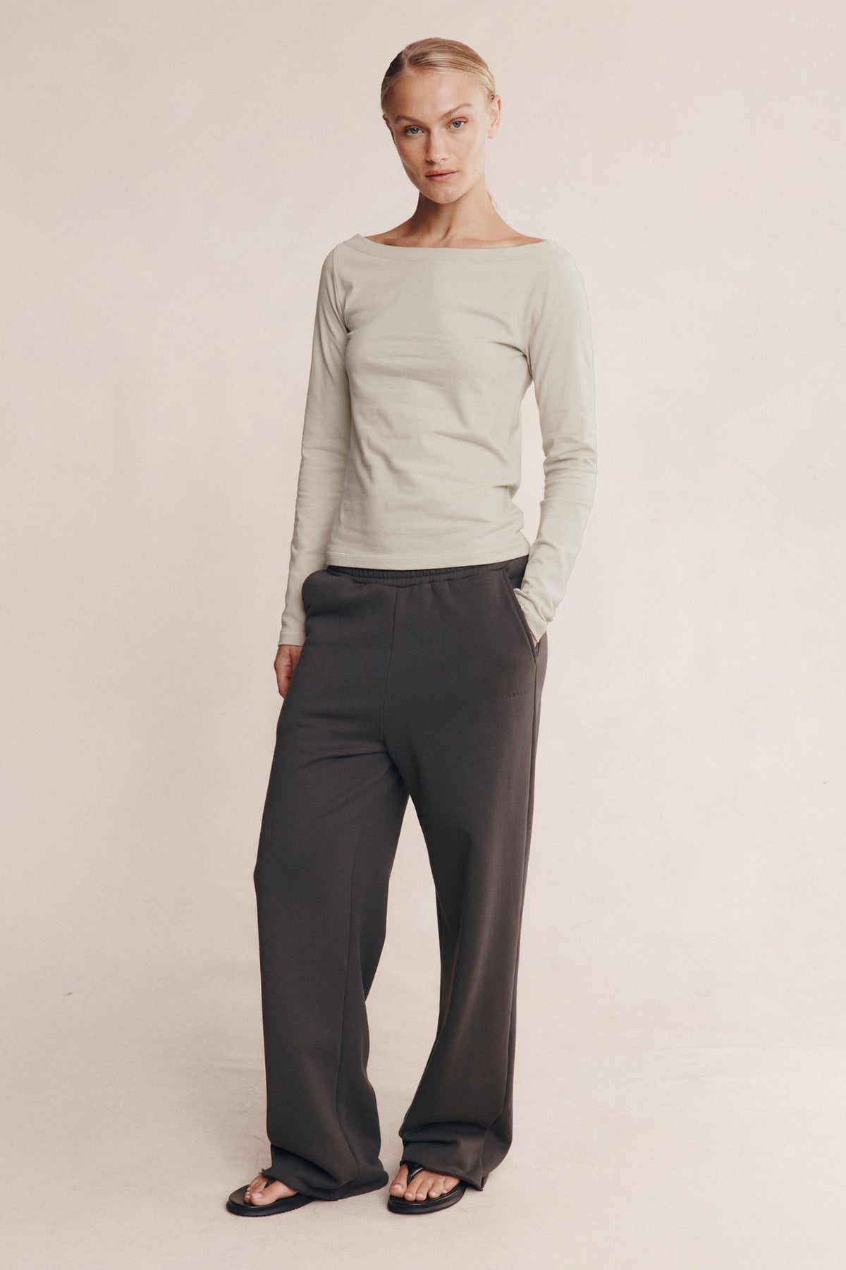 THALIA LONG SLEEVE TEE - SILT