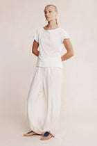 LILL KNIT TEE - IVORY