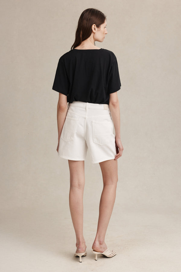CLASSIC JEAN SHORT - BLANC