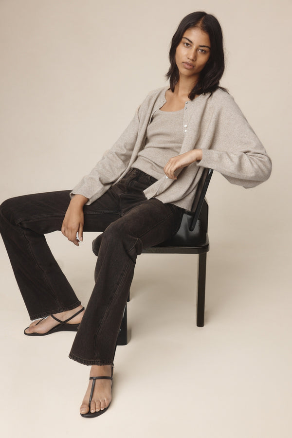 BABETTE CARDIGAN - BUFF