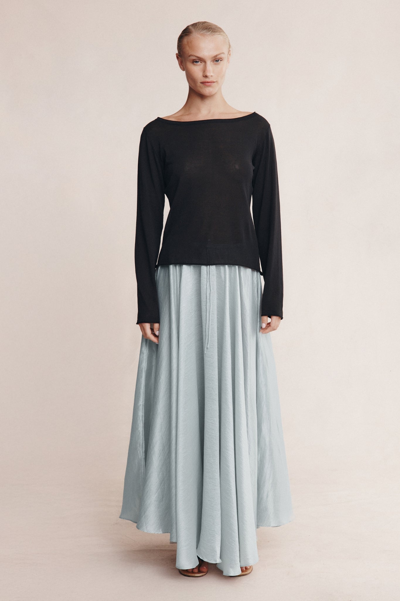 JILL KNIT TOP - BLACK