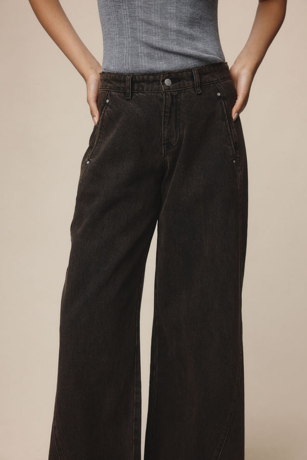 PANEL JEAN - TOBACCO