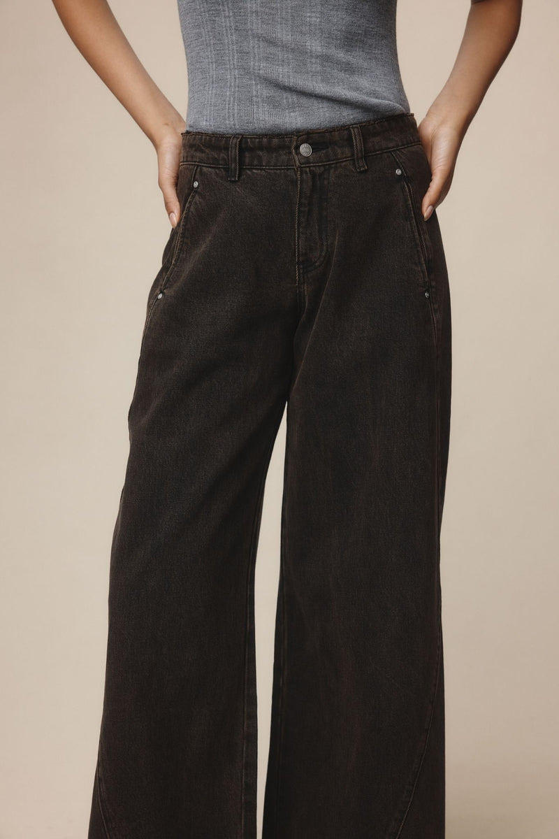 PANEL JEAN - TOBACCO