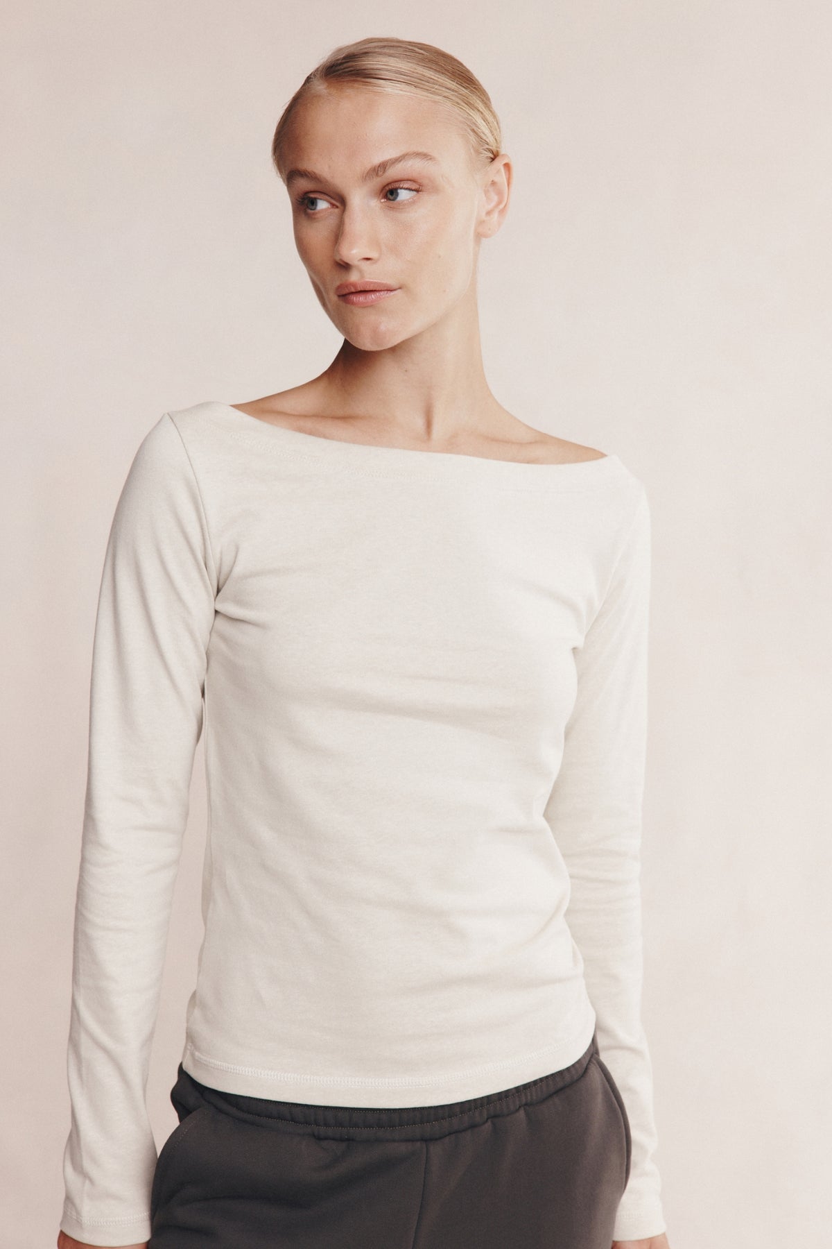 THALIA LONG SLEEVE TEE - SILT