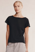 LILL KNIT TEE - BLACK
