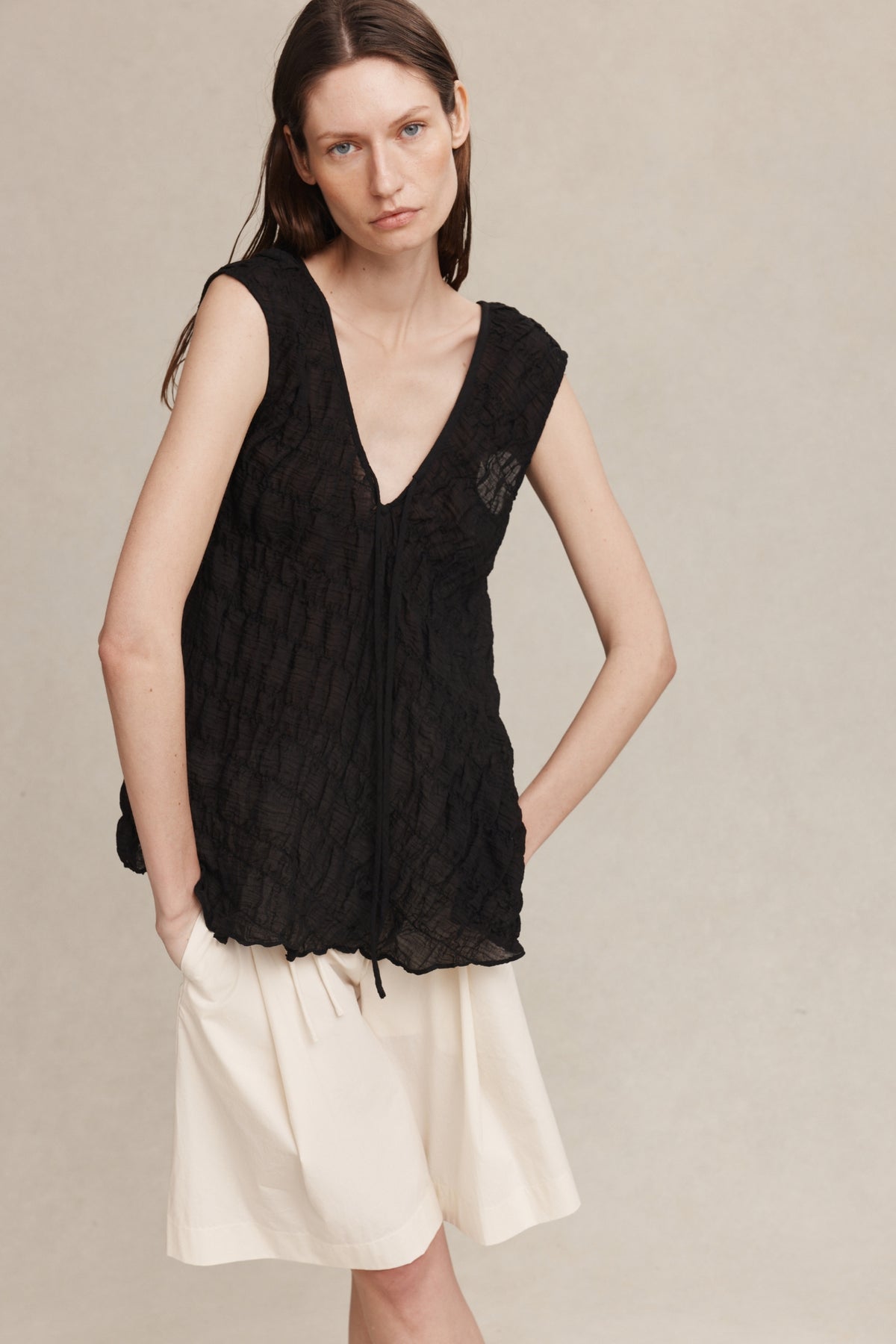 BLANCHE TOP - BLACK