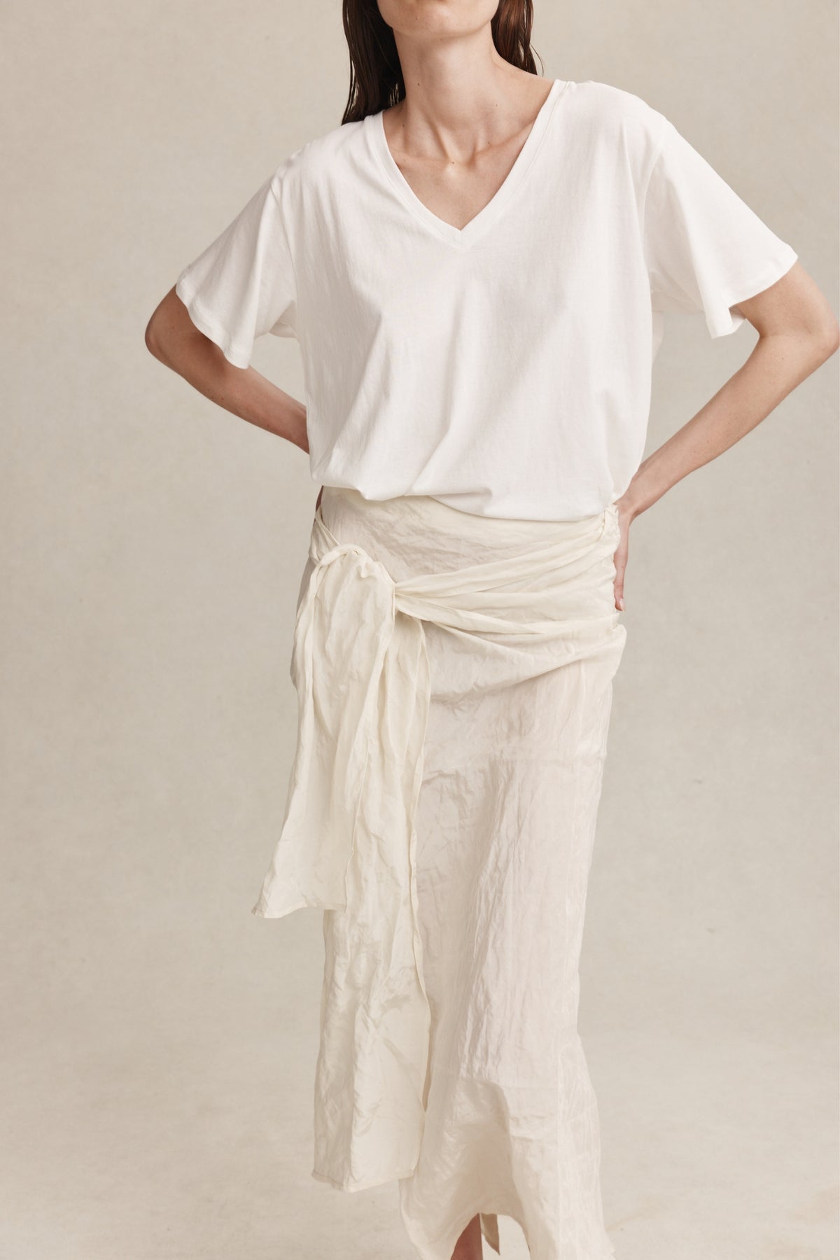 CASTER SKIRT - IVORY