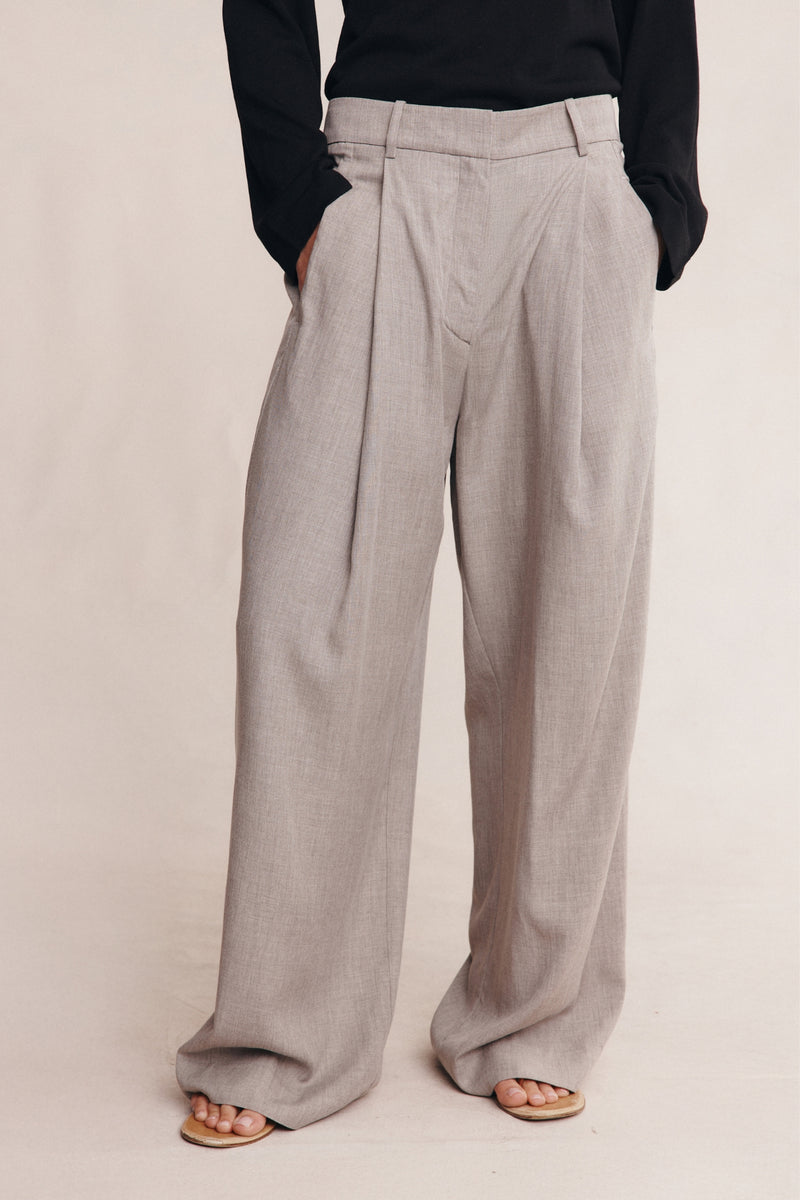 MORRIE PANT - GREY MARLE