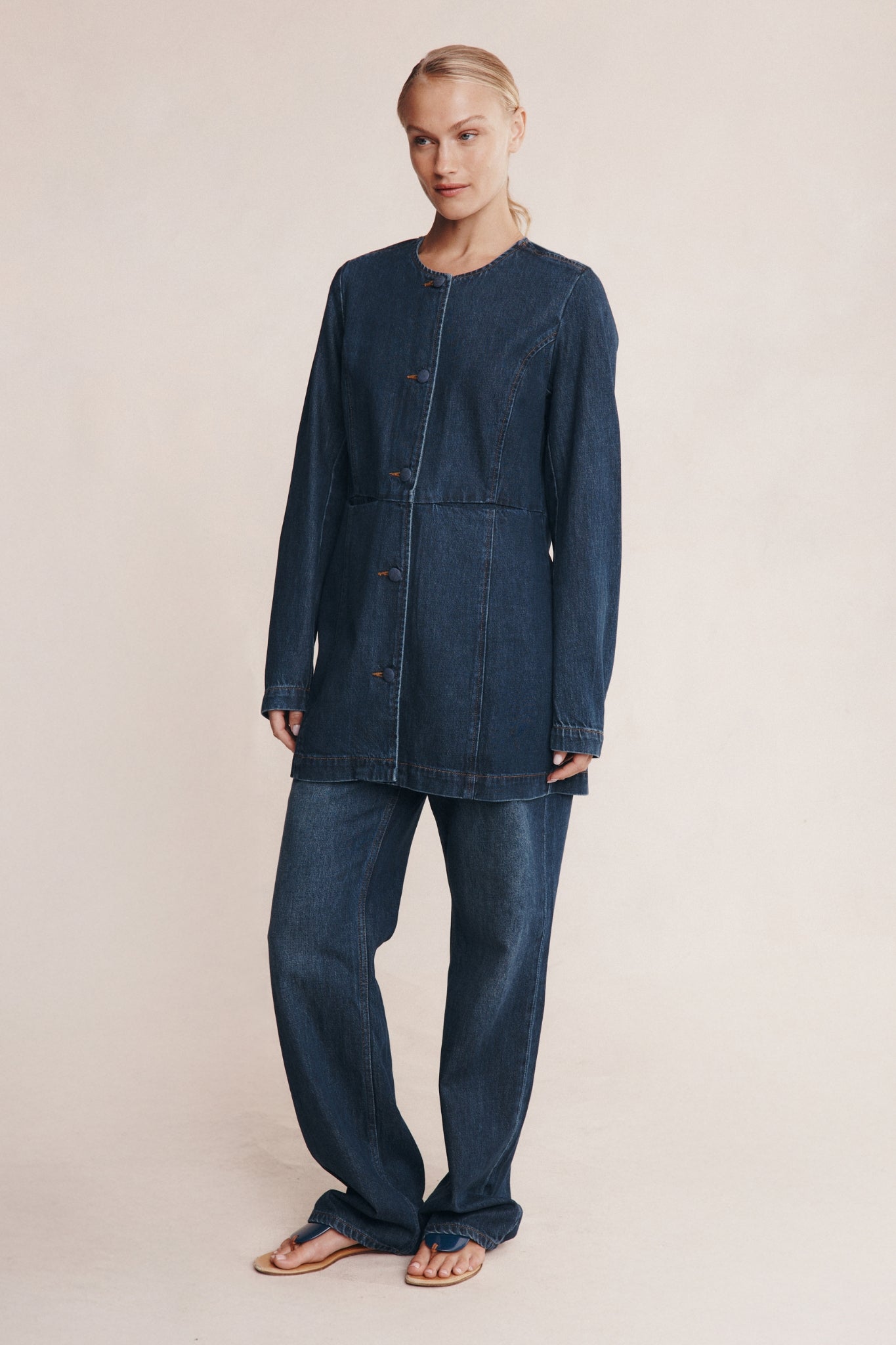 RIANA JACKET - DARK WASH