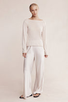 JILL KNIT TOP - PEARL