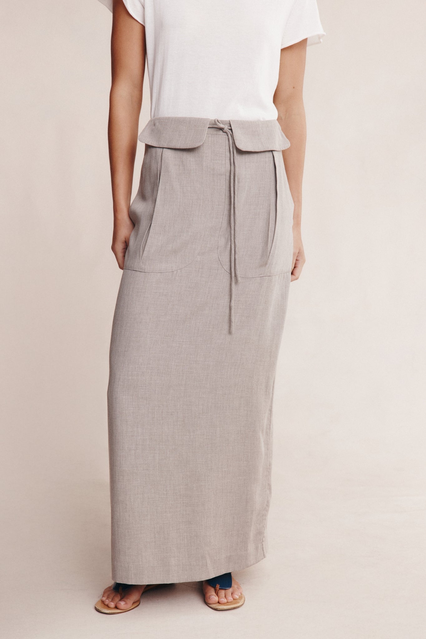 BECA SKIRT - GREY MARLE