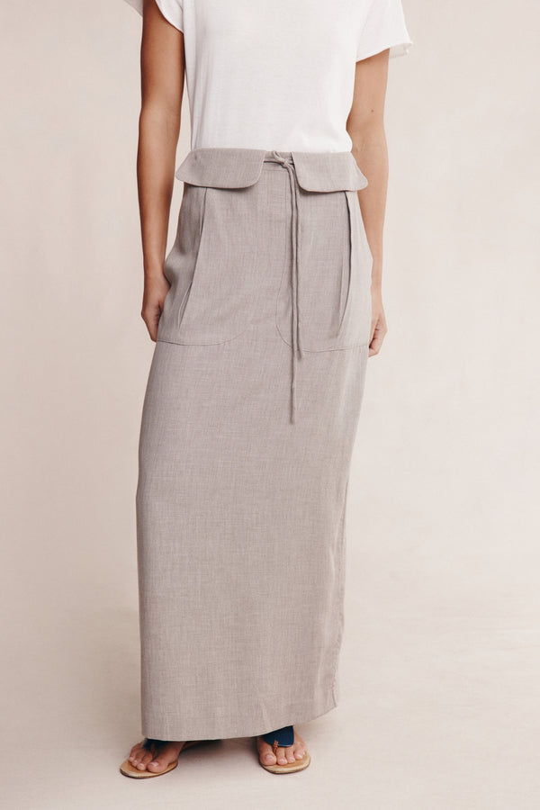 BECA SKIRT - GREY MARLE