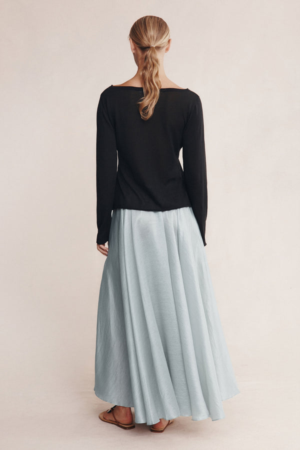 JILL KNIT TOP - BLACK