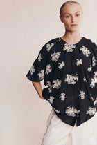 LIBERTY SHORT SLEEVE SHIRT - RICE FLOWER