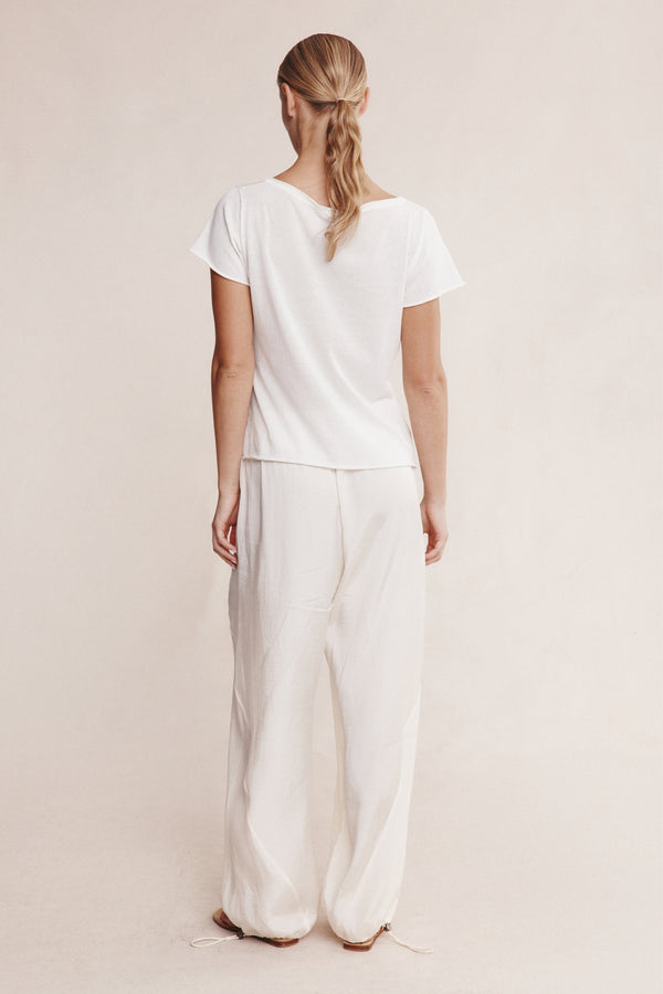 LILL KNIT TEE - IVORY