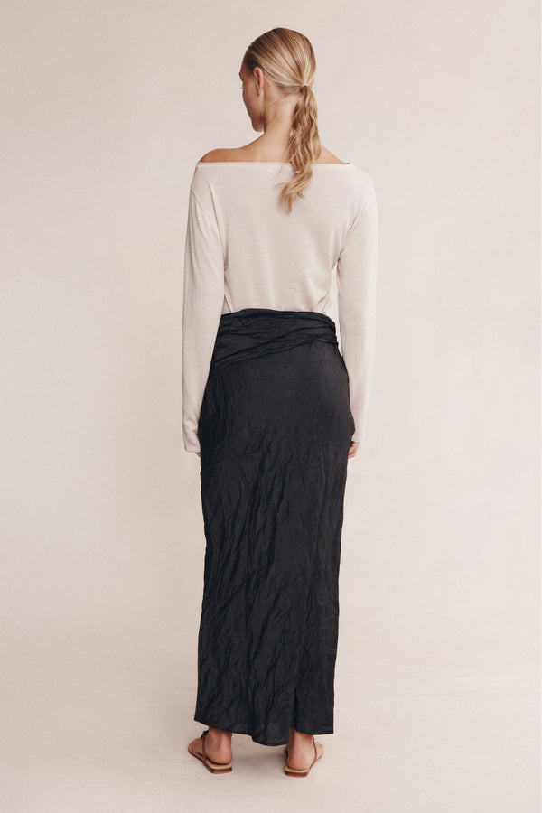 CASTER SKIRT - BLACK
