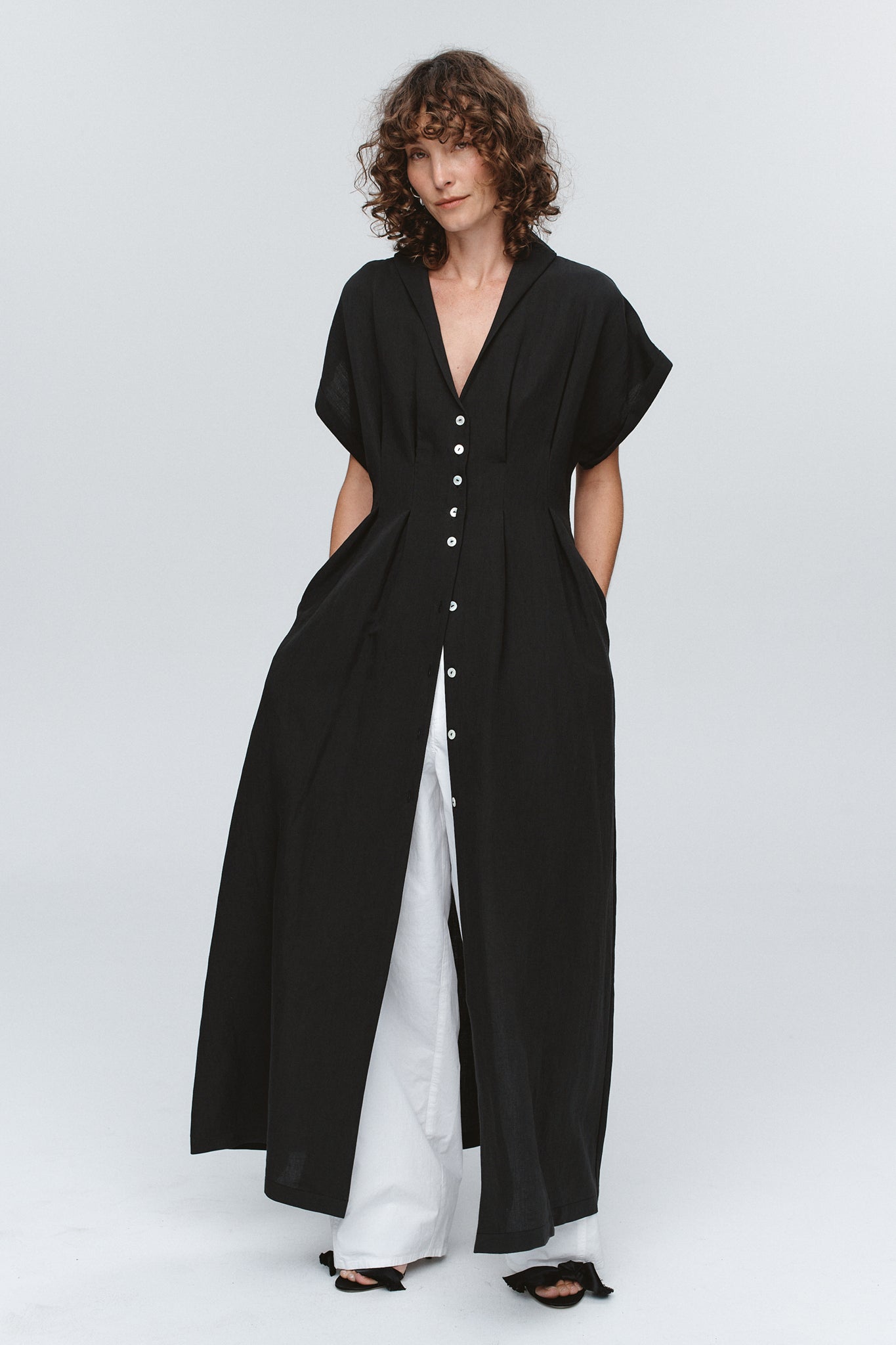 SWAN DRESS - BLACK