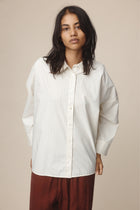 EDIE SHIRT - IVORY / BLACK STRIPE
