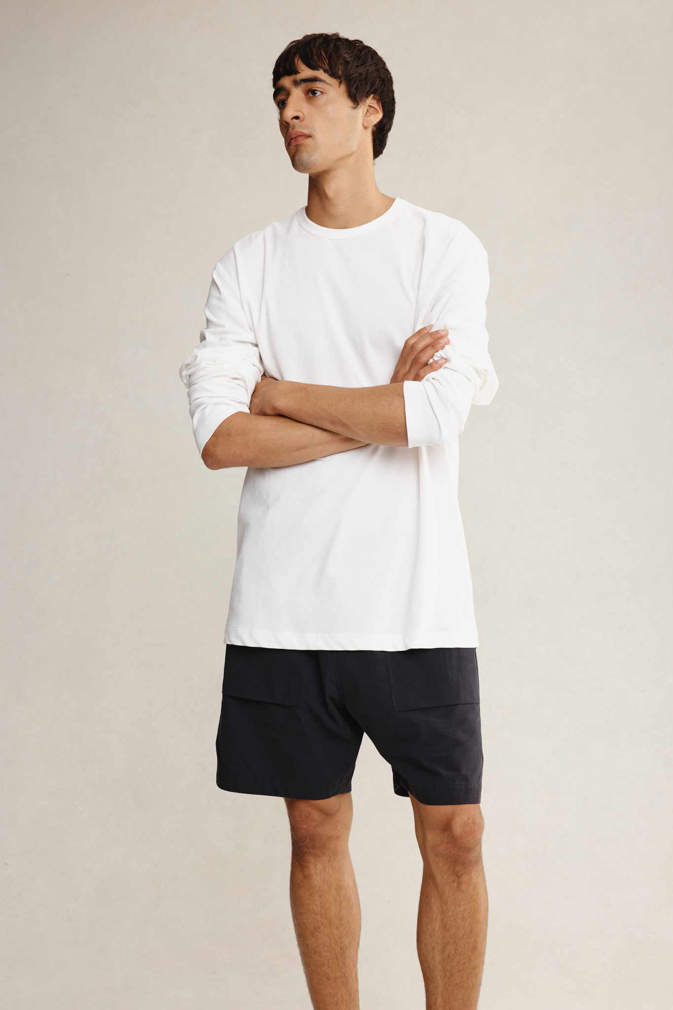KOSTA LONG SLEEVE TEE - IVORY