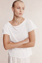 LILL KNIT TEE - IVORY