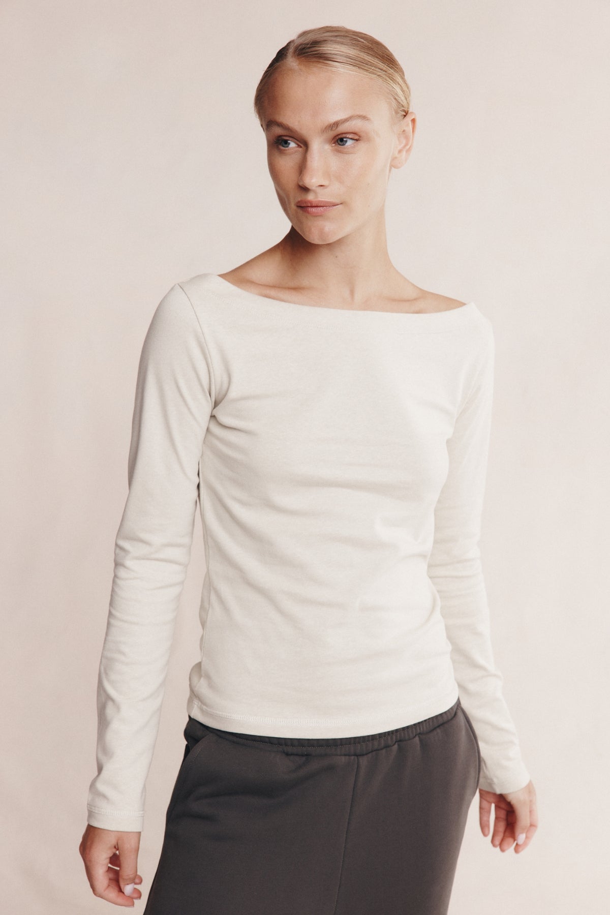 THALIA LONG SLEEVE TEE - SILT