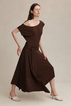 INEZ DRESS - CHOCOLATE