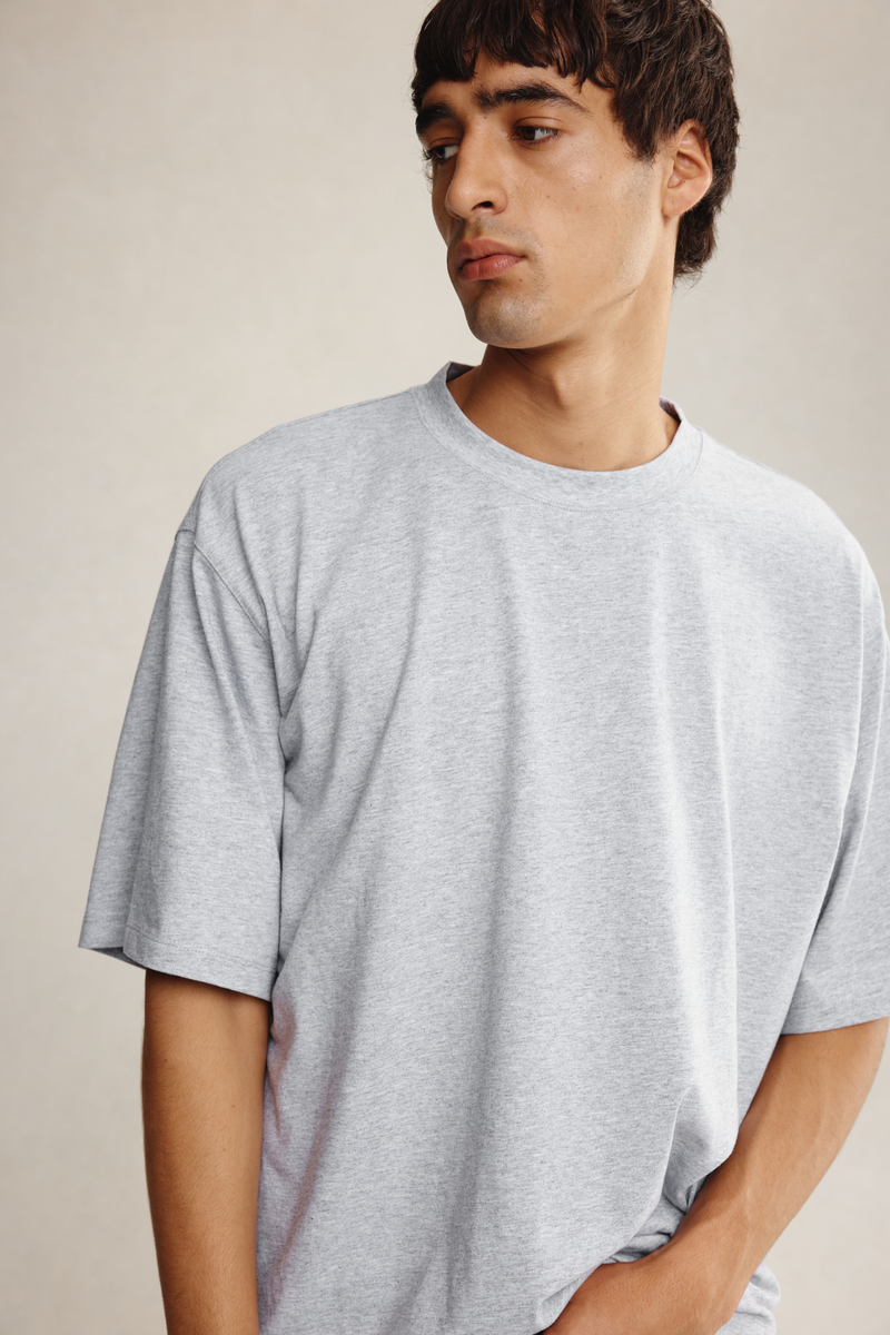GILL TEE - GREY MARLE