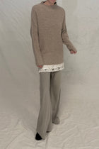 ALICIA PANT - GREIGE