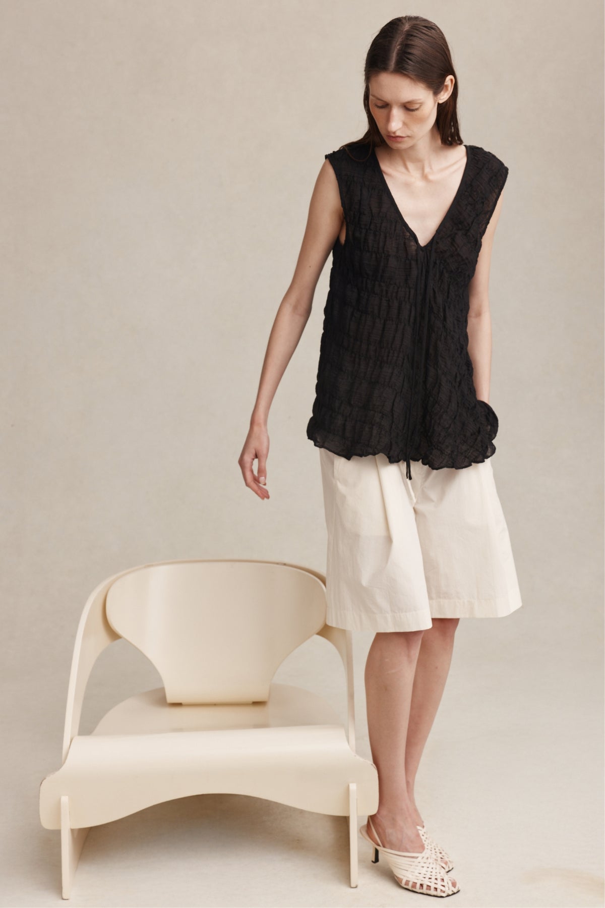 BLANCHE TOP - BLACK