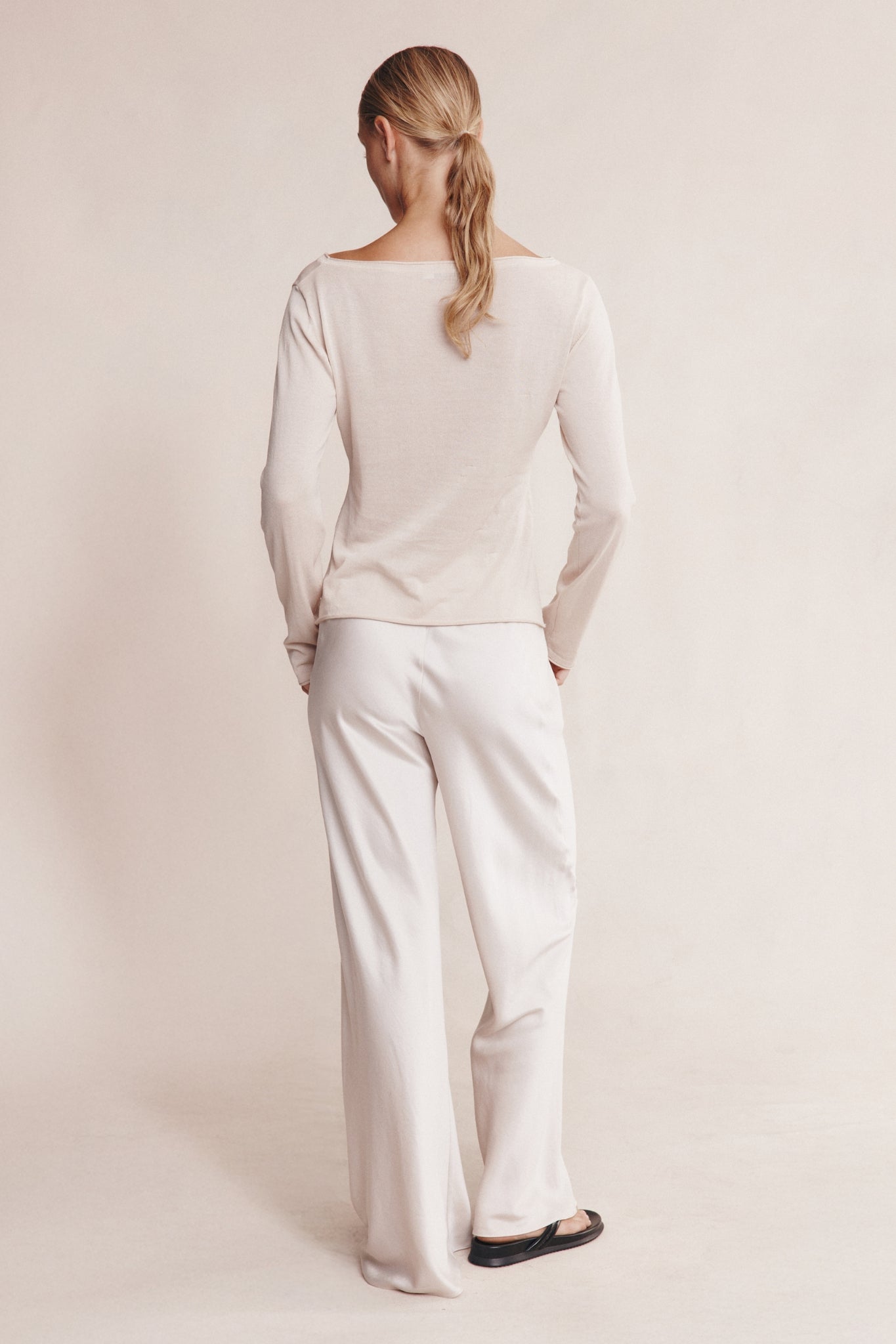 JILL KNIT TOP - PEARL