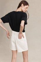 CLASSIC JEAN SHORT - BLANC