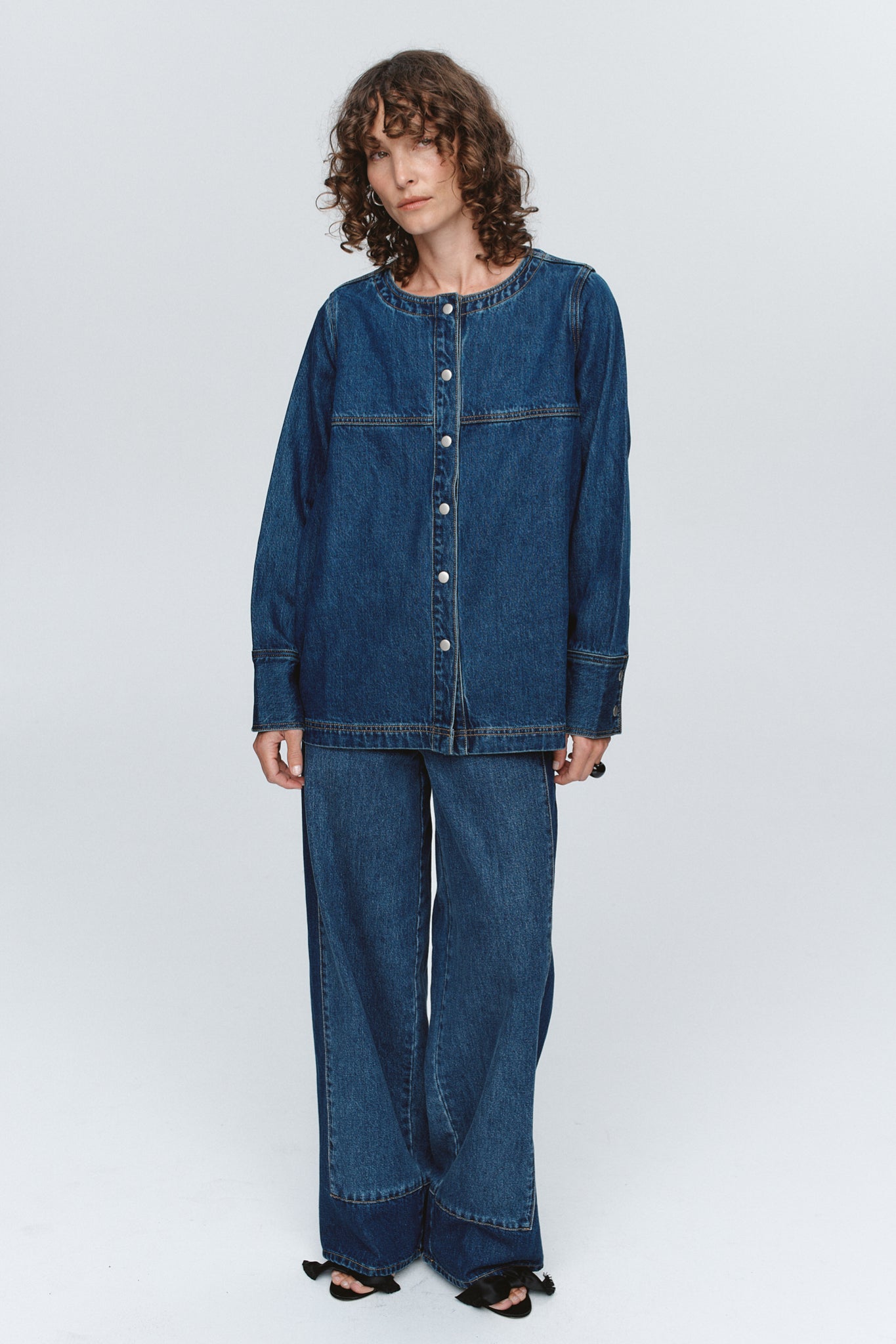 SEAM SHIRT - WASHED INDIGO