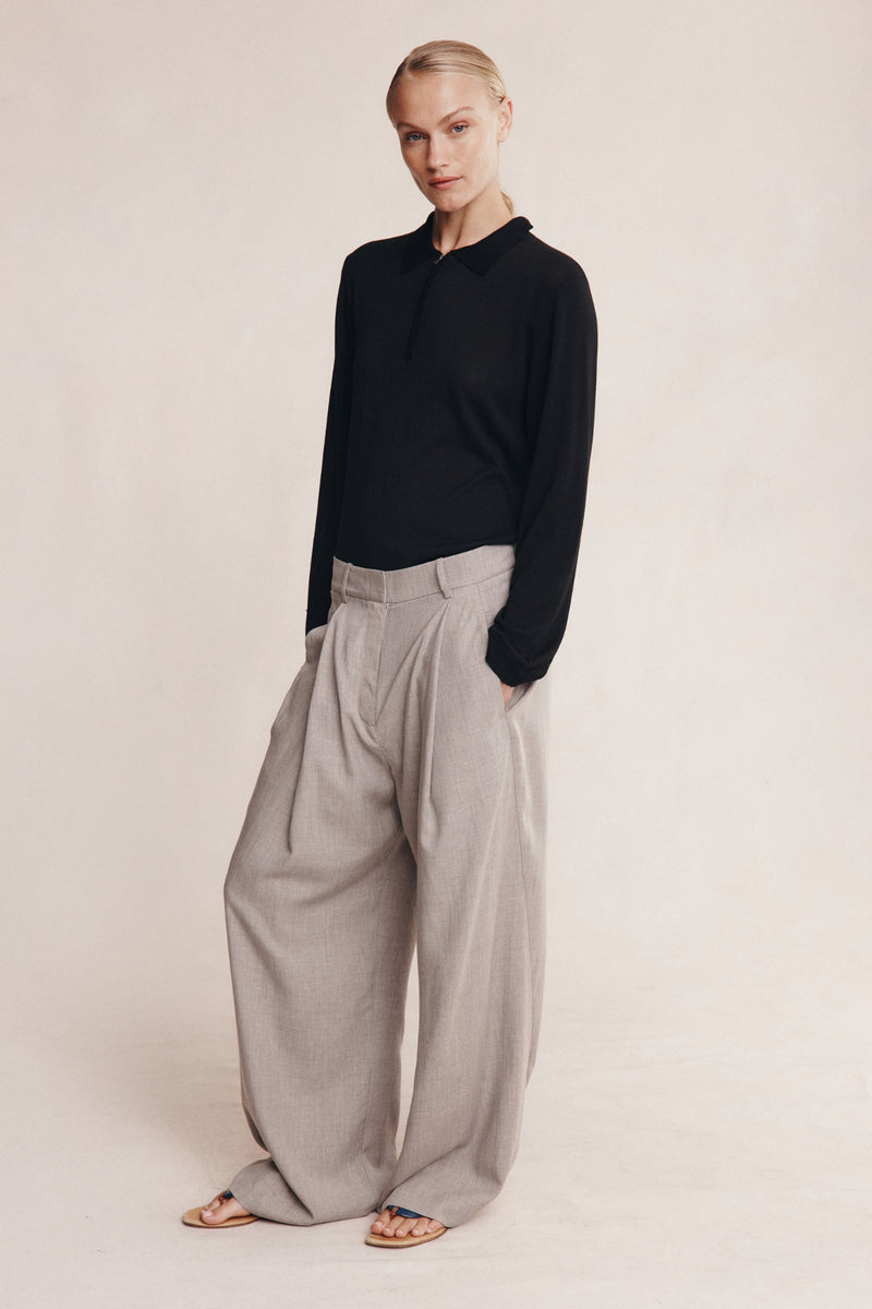 MORRIE PANT - GREY MARLE