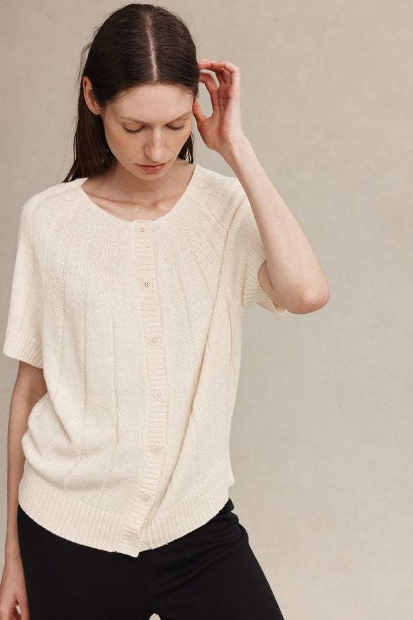 ALISTAIR CARDIGAN - IVORY