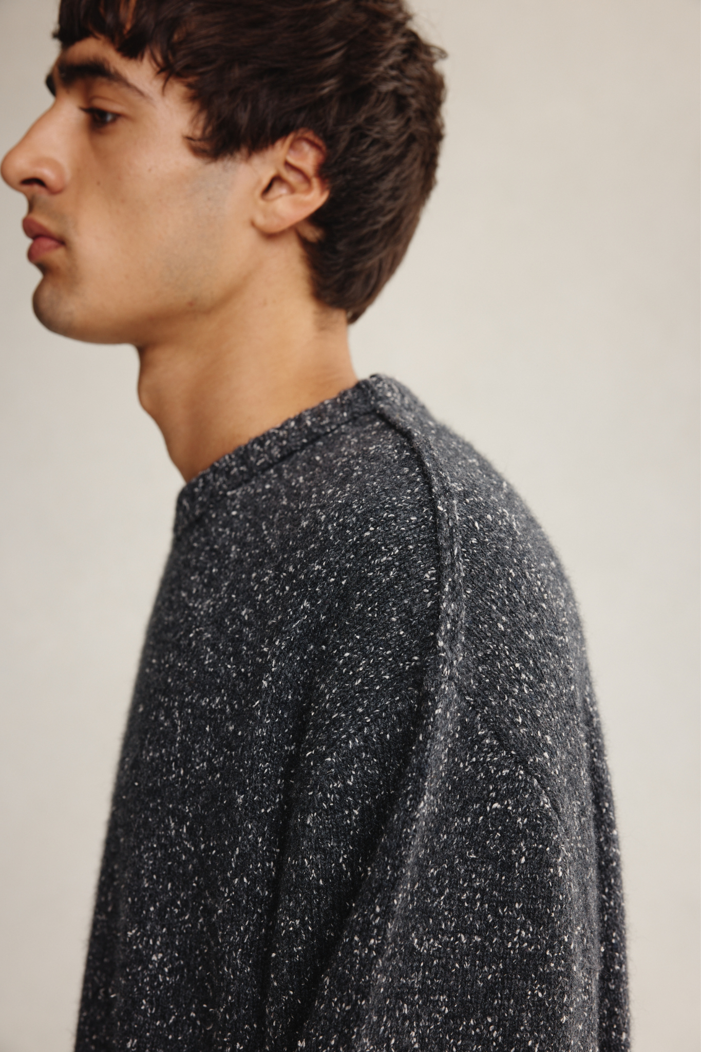 DIMITRI SWEATER - CHARCOAL GRAIN