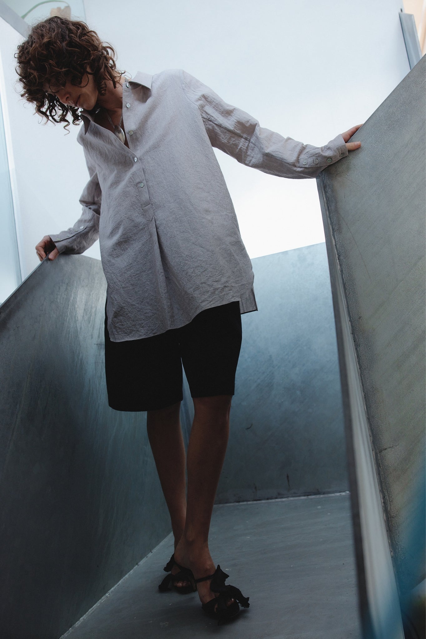 TAB SHIRT - CHOCOLATE STRIPE