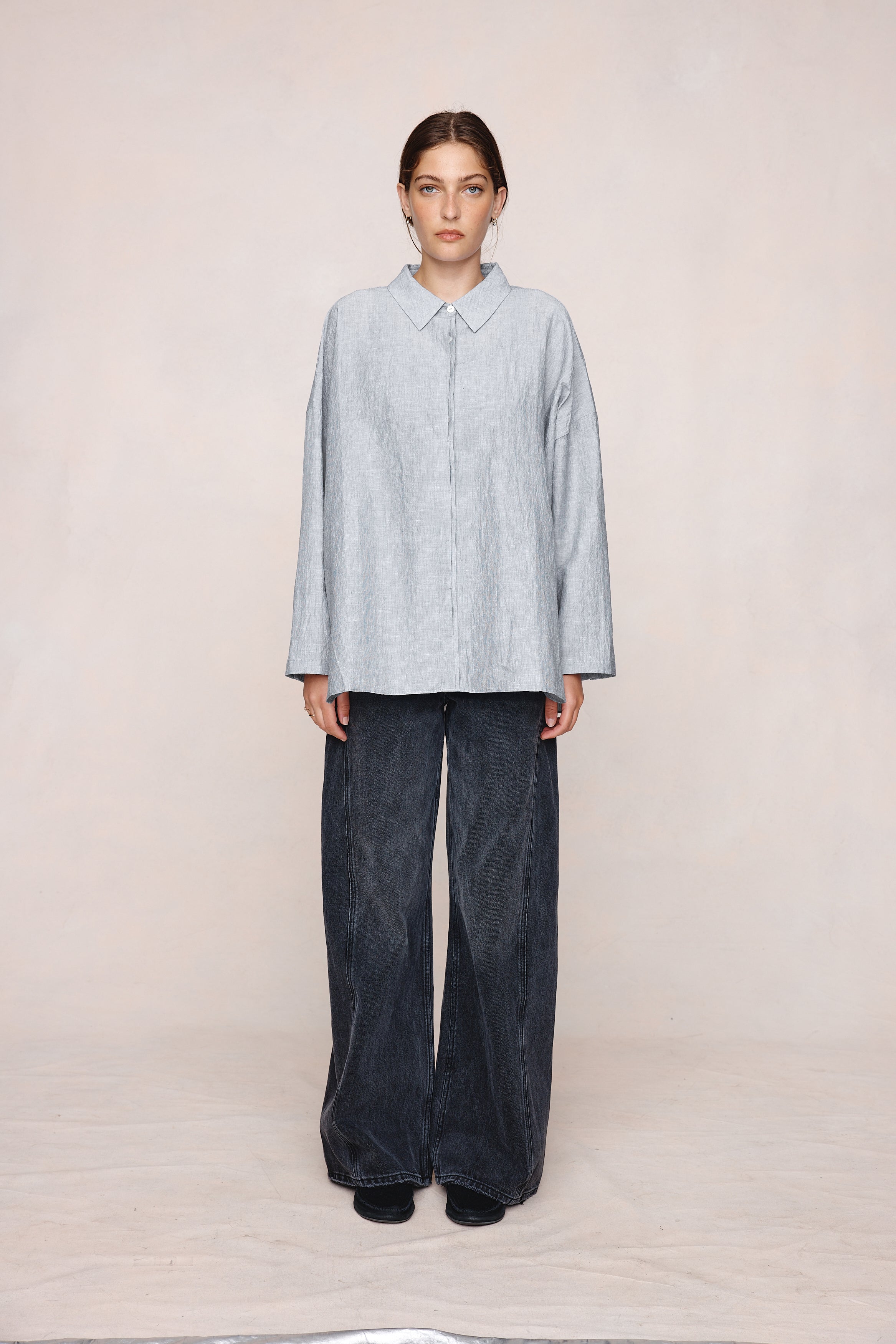 FREDDY SHIRT - CHARCOAL STRIPE | Marle