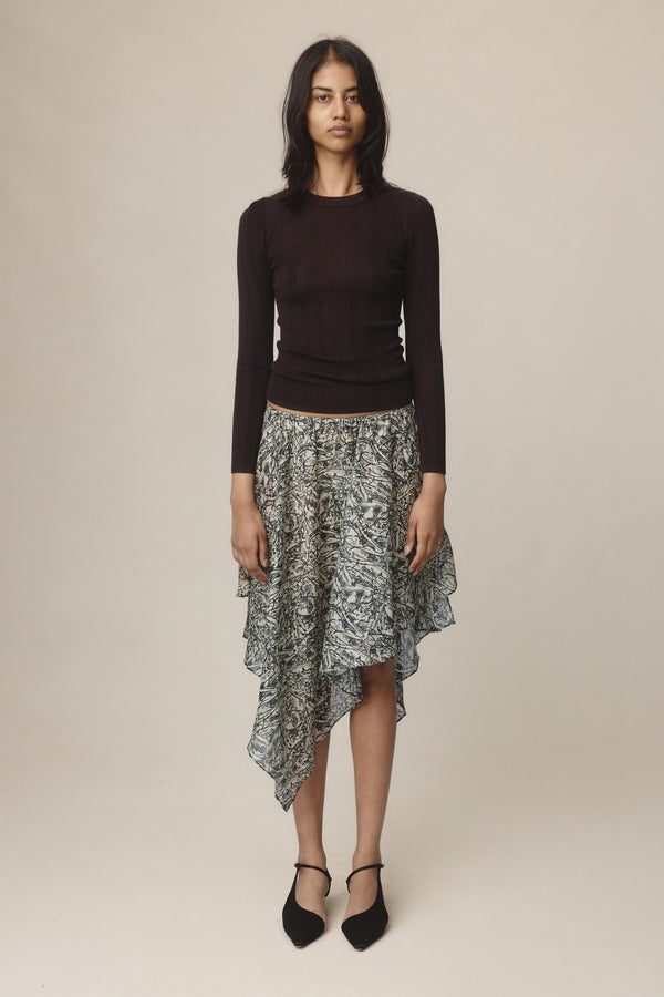 INEZ SKIRT - ECHO PRINT