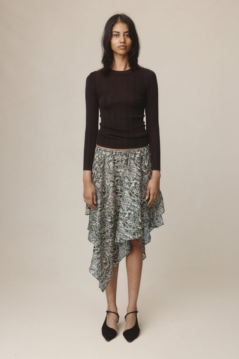INEZ SKIRT - ECHO PRINT